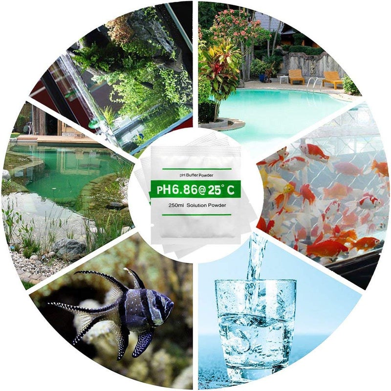 DuvinDD 18 Pack pH Buffer Solution Powder for Precise pH of pH Meter, pH Calibration Solution Powder Packets pH 6.86/4.01/9.18 - Image 3